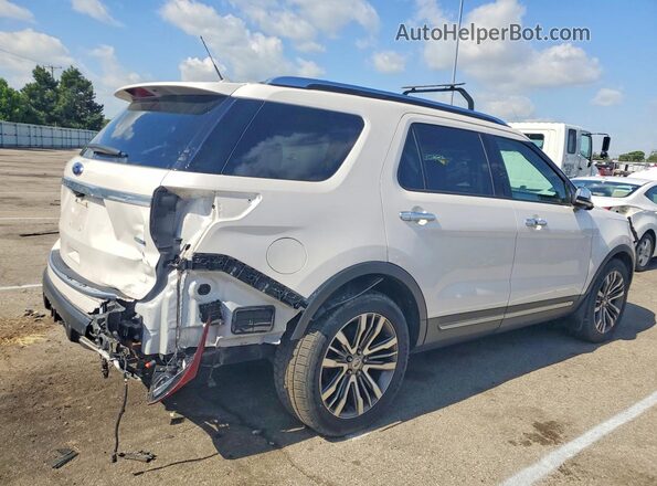 1FM5K8HT3JGC38068 2018 FORD EXPLORER Белый Задняя правая четверть