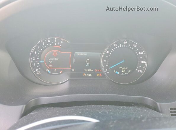 1FM5K8HT3JGC38068 2018 FORD EXPLORER Белый Вид щитка приборов