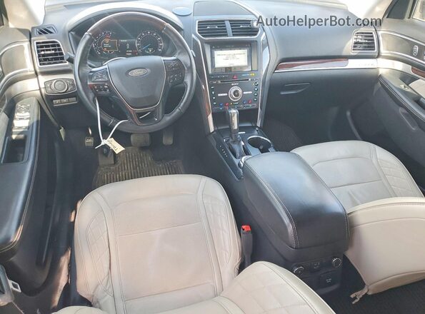 1FM5K8HT3JGC38068 2018 FORD EXPLORER Белый Вид панели приборов