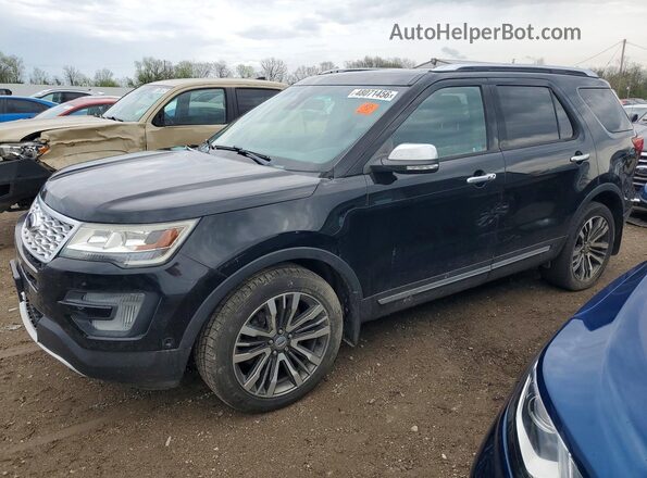 1FM5K8HT5GGC11916 2016 FORD EXPLORER Black Front left