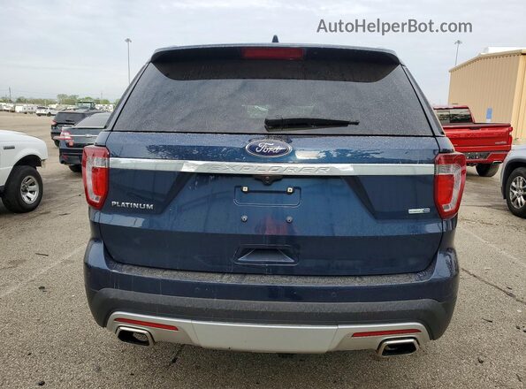 1FM5K8HT5HGC04286 2017 FORD FORD EXPLORER Blue Вид ззаду