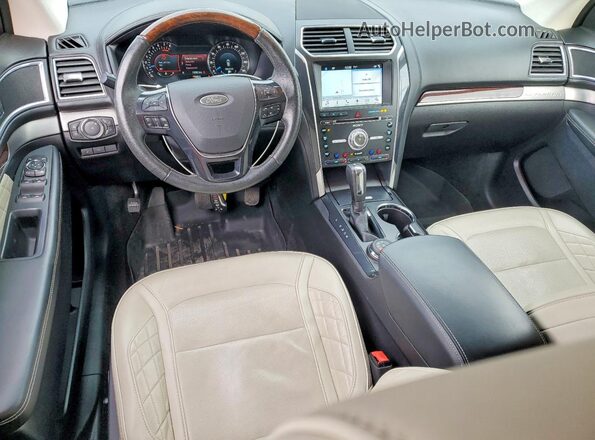 1FM5K8HT5HGC04286 2017 FORD FORD EXPLORER Blue Вид панелі приладів