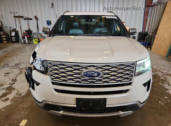 1FM5K8HT5JGA52953 2018 FORD EXPLORER White Вид спереду