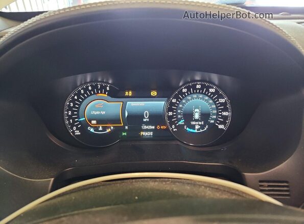 1FM5K8HT5JGA52953 2018 FORD EXPLORER White Вид щитка приладів