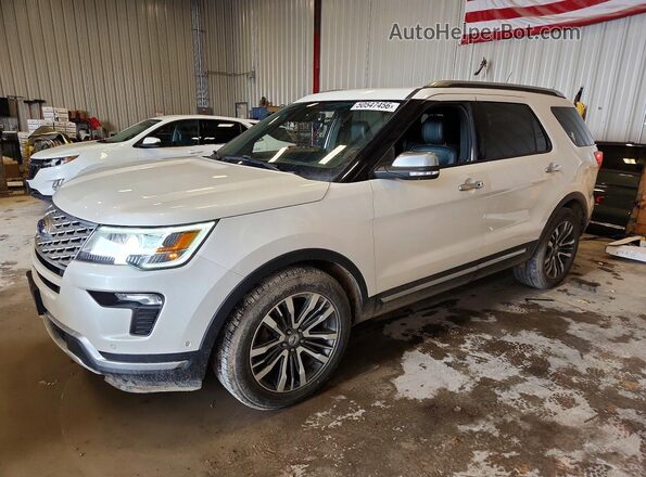 1FM5K8HT5JGA52953 2018 FORD EXPLORER White Передня ліва чверть