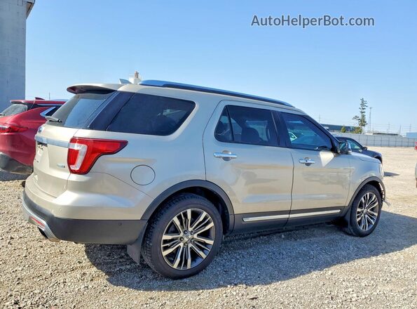 1FM5K8HT6HGC09612 2017 FORD EXPLORER Золотой Задняя правая четверть