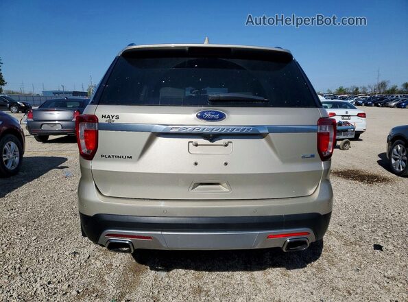 1FM5K8HT6HGC09612 2017 FORD EXPLORER Золотой Вид сзади