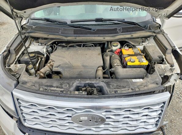 1FM5K8HT8GGC16415 2016 FORD EXPLORER White Engine compartment view