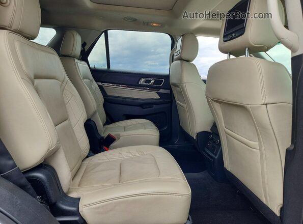 1FM5K8HT8GGC16415 2016 FORD EXPLORER White Rear interior view