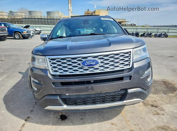 1FM5K8HT8HGE19239 2017 FORD EXPLORER Charcoal წინა ხედი