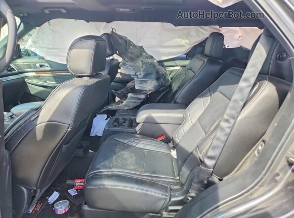 1FM5K8HT8HGE19239 2017 FORD EXPLORER Charcoal უკანა სალონის ხედი