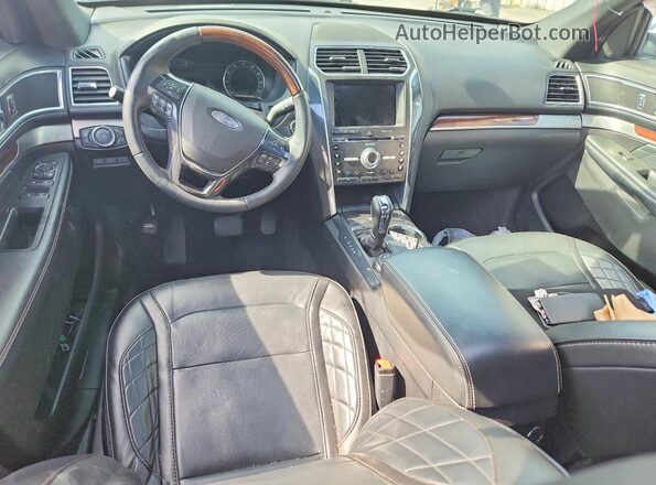1FM5K8HT8HGE19239 2017 FORD EXPLORER Charcoal წინა პანელის ხედი