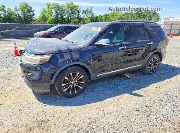 1FM5K8HT9HGA07296 2017 FORD EXPLORER Черный Передняя левая четверть