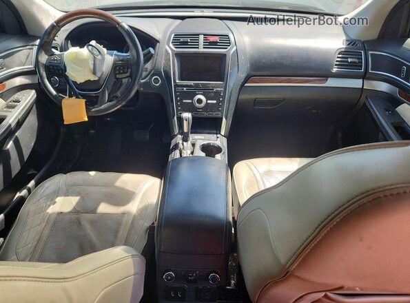 1FM5K8HT9HGA07296 2017 FORD EXPLORER Черный Вид панели приборов
