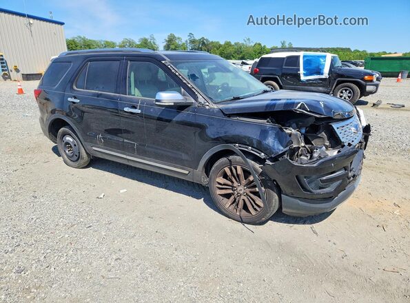 1FM5K8HT9HGA07296 2017 FORD EXPLORER Черный Передняя правая четверть