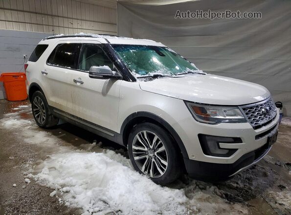 1FM5K8HTXGGA60202 2016 FORD EXPLORER White Przód prawy