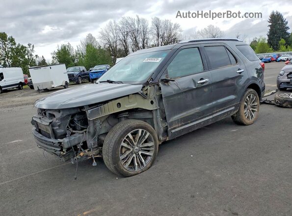 1FM5K8HTXHGA47127 2017 FORD EXPLORER Gray წინა მარცხენა ხედი სამი მეოთხედიდან