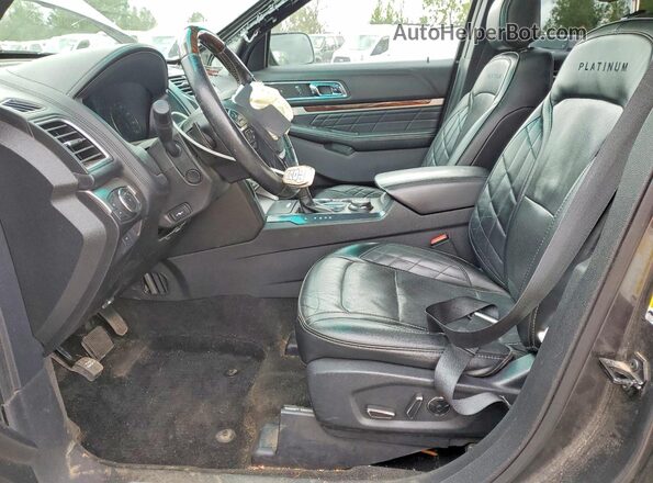 1FM5K8HTXHGA47127 2017 FORD EXPLORER Gray წინა სალონის ხედი
