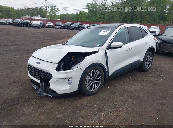 1FMCU0CZXNUA86456 2022 FORD ESCAPE Белый Передняя левая четверть