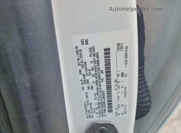 1FMCU0DZ8LUB55527 2020 FORD ESCAPE Белый Панорамный вид салона 360°