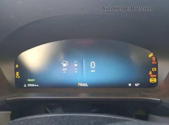 1FMCU0E19PUB39366 2023 FORD ESCAPE Белый Вид щитка приборов