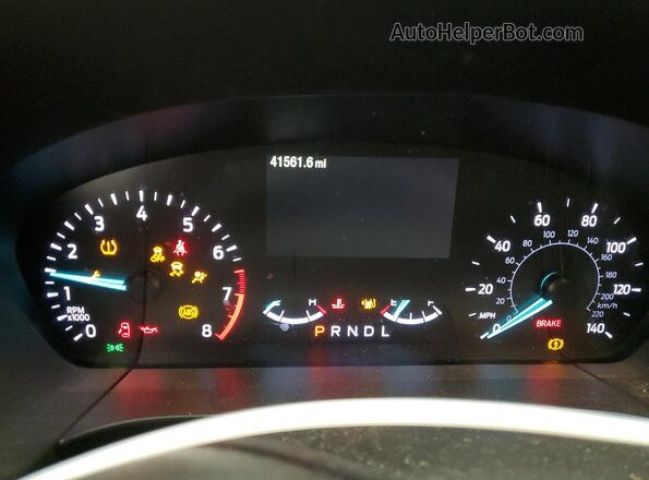 1FMCU0F68LUB46930 2020 FORD ESCAPE Серый Вид щитка приборов
