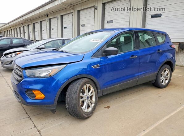 1FMCU0F70JUB08162 2018 FORD ESCAPE Blue Front left