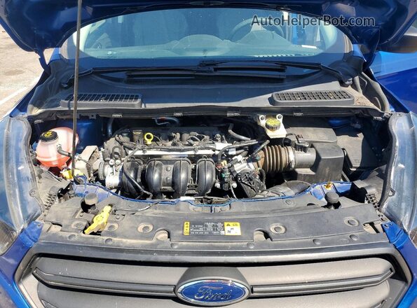 1FMCU0F70KUB76544 2019 FORD ESCAPE Blue Widok komory silnika