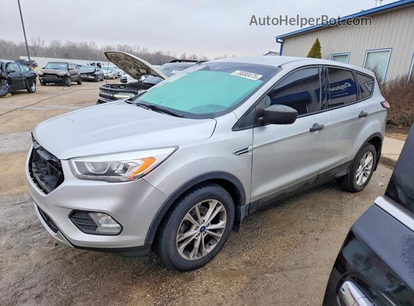 1FMCU0F71HUD26492 2017 FORD ESCAPE Silver Przód lewy