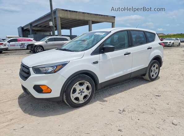 1FMCU0F71KUB95247 2019 FORD ESCAPE White Vista tres cuartos delantera izquierda