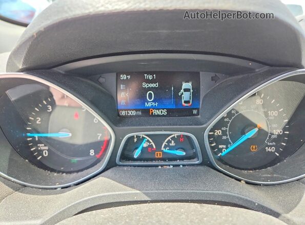 1FMCU0F73HUE02696 2017 FORD ESCAPE Синий Вид щитка приборов