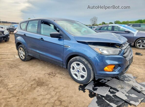 1FMCU0F73JUB53869 2018 FORD ESCAPE Blue Передня права чверть