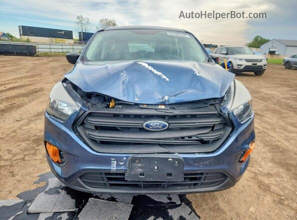 1FMCU0F73JUB53869 2018 FORD ESCAPE Blue Вид спереду