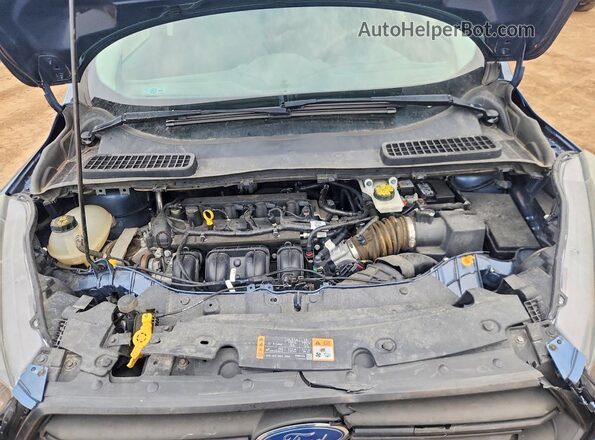 1FMCU0F73JUB53869 2018 FORD ESCAPE Blue Вид задньої частини салону