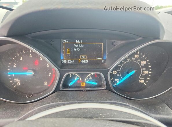 1FMCU0F73JUB53869 2018 FORD ESCAPE Blue Вид щитка приладів