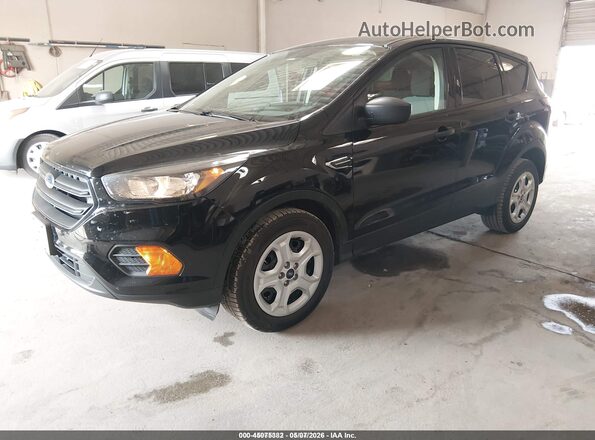 1FMCU0F73JUD08355 2018 FORD ESCAPE Черный Передняя левая четверть