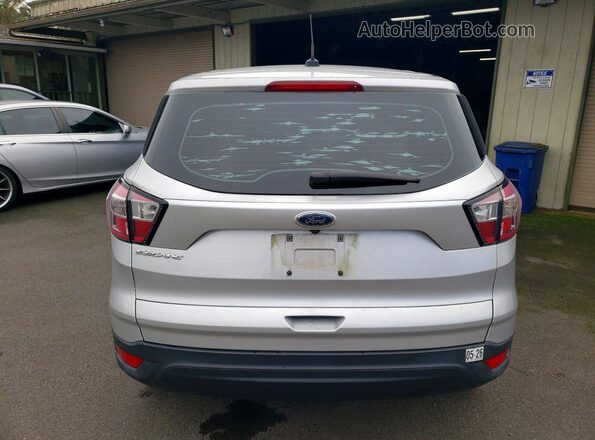1FMCU0F74HUD29385 2017 FORD ESCAPE Silver Widok z tyłu