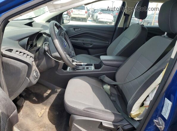 1FMCU0F74JUD02516 2018 FORD ESCAPE Blue Front interior view