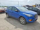2018 Ford Escape S Blue vin: 1FMCU0F74JUD02516