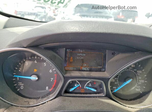 1FMCU0F74JUD02516 2018 FORD ESCAPE Blue Instrument cluster view