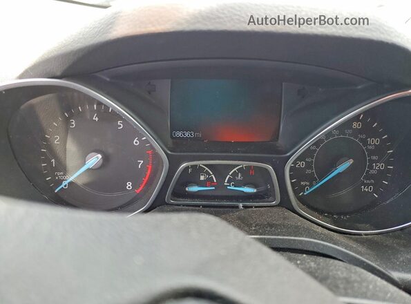 1FMCU0F75JUB87781 2018 FORD ESCAPE Silver Widok zestawu wskaźników