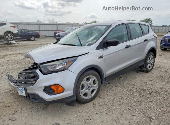 1FMCU0F75JUB87781 2018 FORD ESCAPE Silver Przód lewy