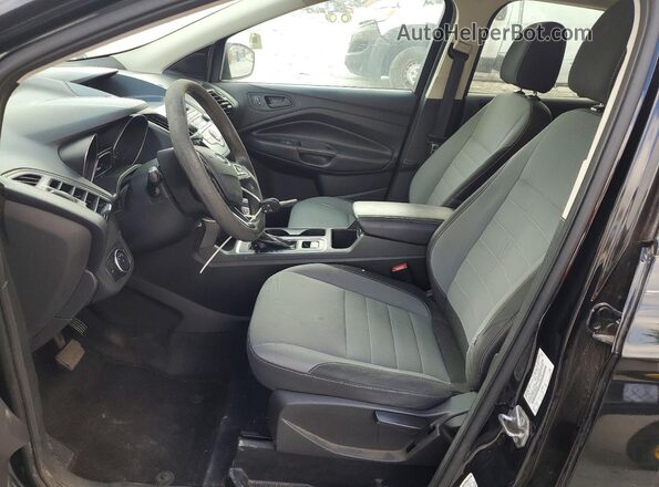 1FMCU0F76HUD28268 2017 FORD ESCAPE Black Widok wnętrza z przodu