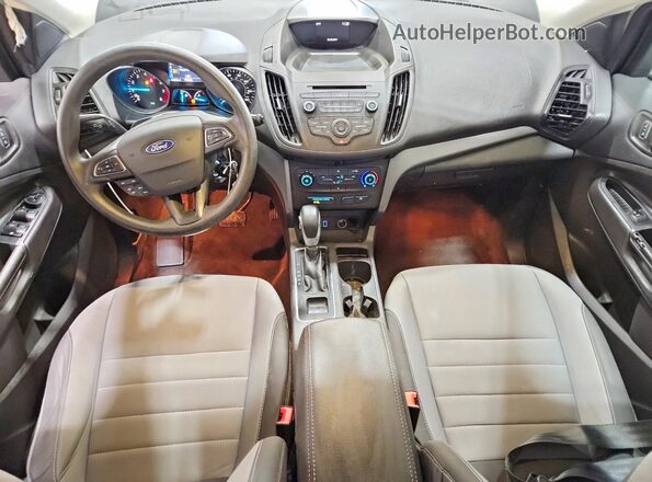 1FMCU0F76HUD42803 2017 FORD ESCAPE Tan Вид панелі приладів