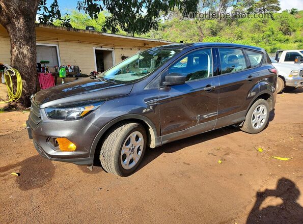1FMCU0F76JUD44699 2018 FORD ESCAPE Серый Передняя левая четверть