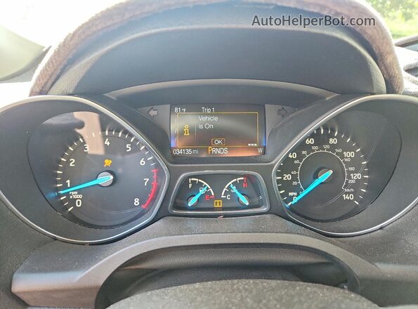 1FMCU0F76JUD44699 2018 FORD ESCAPE Серый Вид щитка приборов