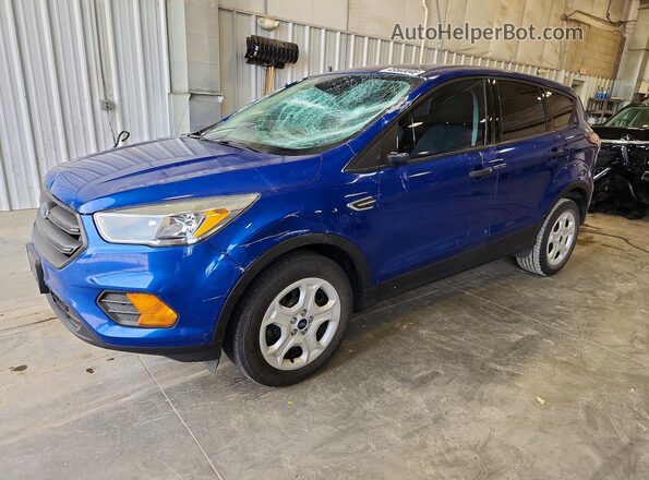 1FMCU0F77HUB50337 2017 FORD ESCAPE Blue Przód lewy