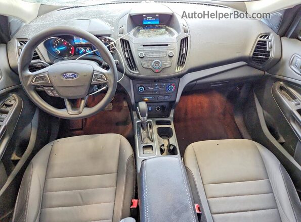 1FMCU0F77HUB50337 2017 FORD ESCAPE Blue Widok deski rozdzielczej