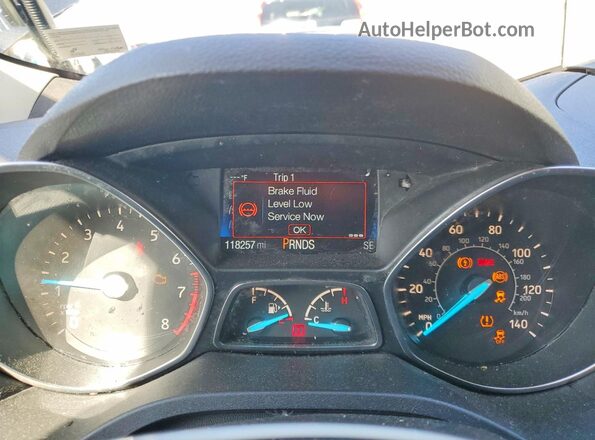 1FMCU0F78JUB37277 2018 FORD ESCAPE Черный Вид щитка приборов