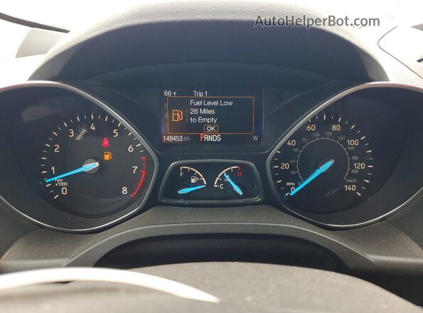 1FMCU0F78JUB84213 2018 FORD ESCAPE Silver Widok zestawu wskaźników